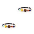 thumbnail image 1 of Justharion Solar Systems Bracelet Stylish Unisex Handmade Elastic Replacement Decorative Bangle Jewelry Ornament Birthday Gift Type 2 2PCS, 1 of 1