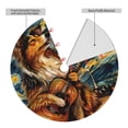 thumbnail image 2 of Lsque Starry Night Guitar Dog Print Christmas Tree Skirt, Tree Skirt with Ties or Velcro, Perfect for Holiday Decorations, Halloween, and New Year-36", 2 of 7