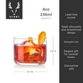 thumbnail image 4 of Viski Crystal Negroni Glasses for Cocktails, Spirits, Whiskey, 8oz Set of 2, 4 of 11