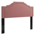 thumbnail image 6 of Modway Adelaide Performance Velvet Queen Platform Bed in Dusty Rose, 6 of 10