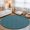 Blue, Teal, Seafoam, Turquoise, variant on Round Rugs 3Ft, Indigo Blue Round Area Rug Washable Indoor Throw Carpet, Farmhouse Vintage Blue Solid Color Small Non Slip Circle Rug for Bedroom Living Room Home Decor Aesthetic