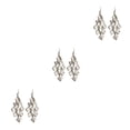 thumbnail image 2 of Pendientes Largos Minnieouse Pack de 2 Estilo Vintage con Borlas Galvanoplastia Plata, 2 of 6