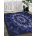 thumbnail image 2 of Ahgly Company Indoor Square Patterned Night Blue Area Rugs, 8' Square, 2 of 6