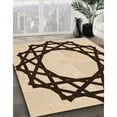 thumbnail image 3 of Ahgly Company Machine Washable Indoor Square Transitional Deep Peach Orange Area Rugs, 7' Square, 3 of 7