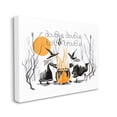 thumbnail image 3 of Double Toil Trouble Witches & Cauldron Halloween Illustration Fairy Tales & Fantasy Graphic Art Gallery-Wrapped Canvas Print Wall Art, 3 of 5