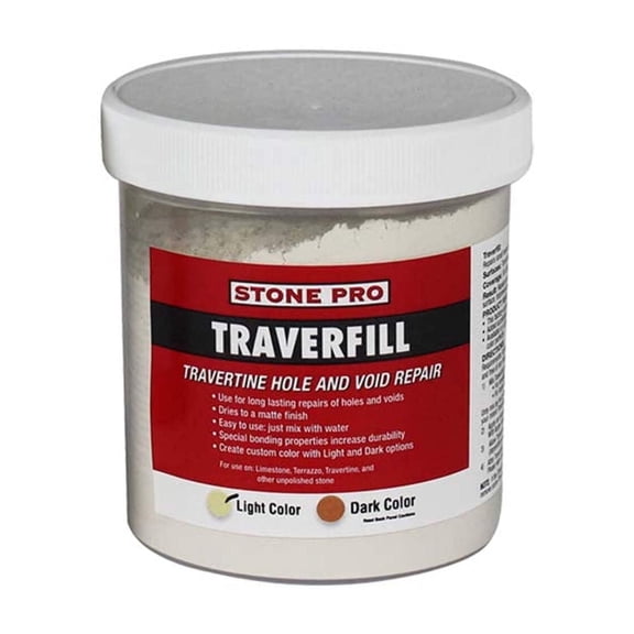 Stone Pro Traverfill Repairing Holes in Travertine Light 1 LB