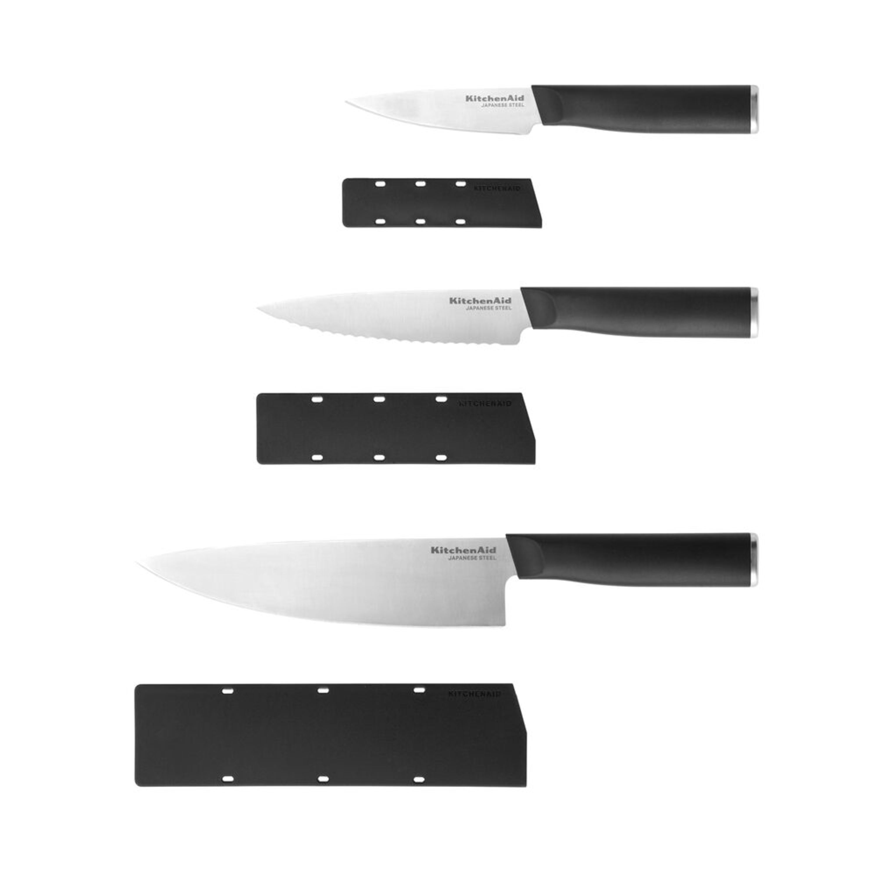 Fingerhut - KitchenAid 3 Piece Chef Knife Set