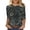 A Multicolor, variant on YUGYXL Women's 3/4 Sleeve Floral Graphic Shirts Plus Size Tunic Tops Boho Casual Crewneck Blouses Summer Dressy Shirts A Multicolor S