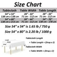 thumbnail image 6 of Vinyl Tablecloth 60x84 Inch White Waterproof Wipeable PVC Tablecloths for Rectangle Tables Floral Plastic Table Covers, 6 of 6