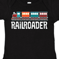 thumbnail image 4 of Inktastic Railroader Train Hobby Boys or Girls Baby Bodysuit, 4 of 5