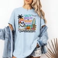 thumbnail image 2 of VibeNest Studio Unisex Salty Breeze Spooky Please Summerween Ghost Beach Halloween Graphic T-Shirt, 2 of 6