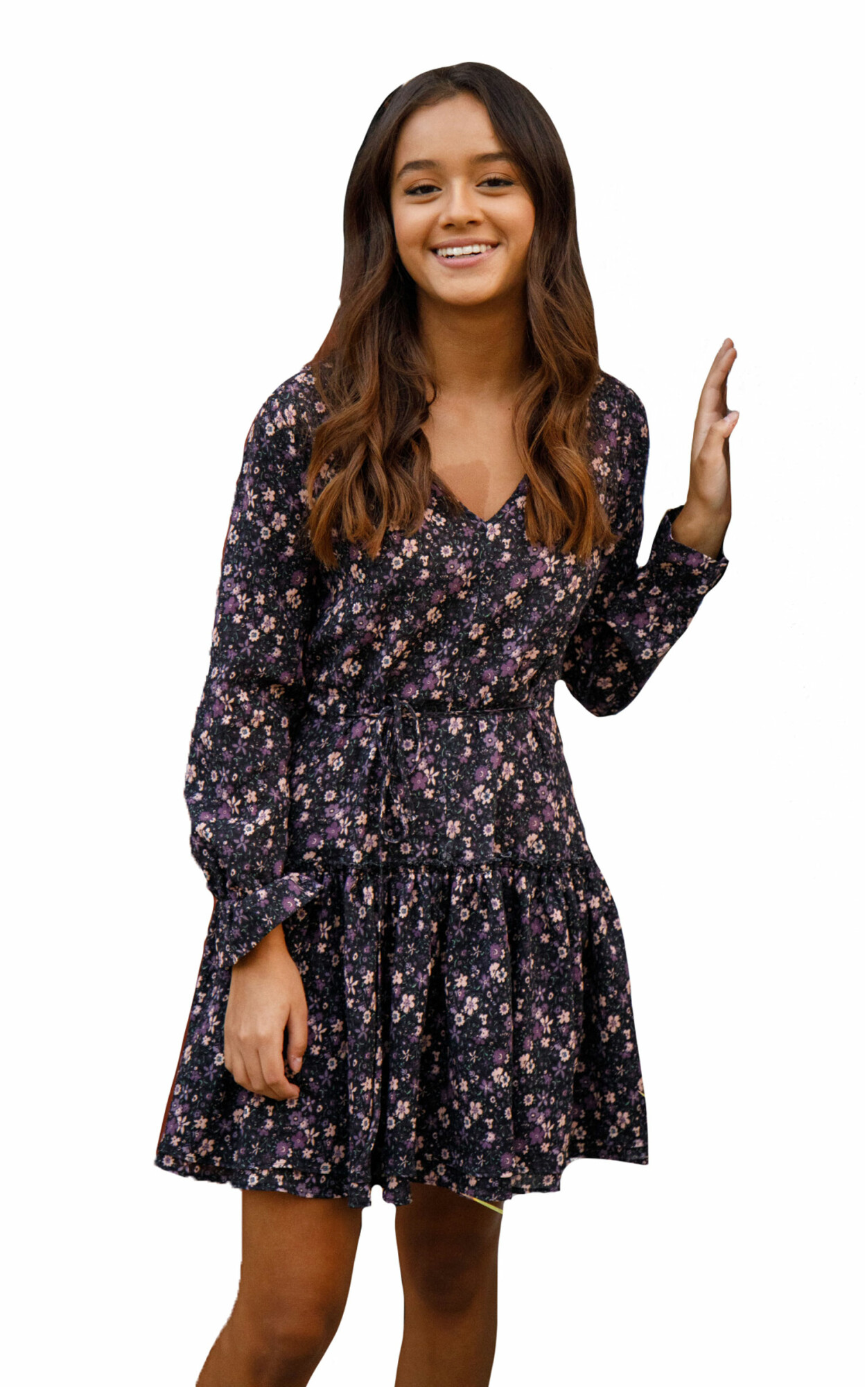 Randall Fitted Floral Long Sleeve 