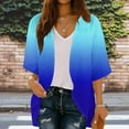 thumbnail image 1 of Xuyuer Cardigan for Women 3/4 Sleeve Lightweight Summer Kimono Cardigan Loose Beach Cover Up 2026 Summer Cardigan Casual V Neck Cute Tops Floral Kimono Summer Short Cover Ups, 1 of 7