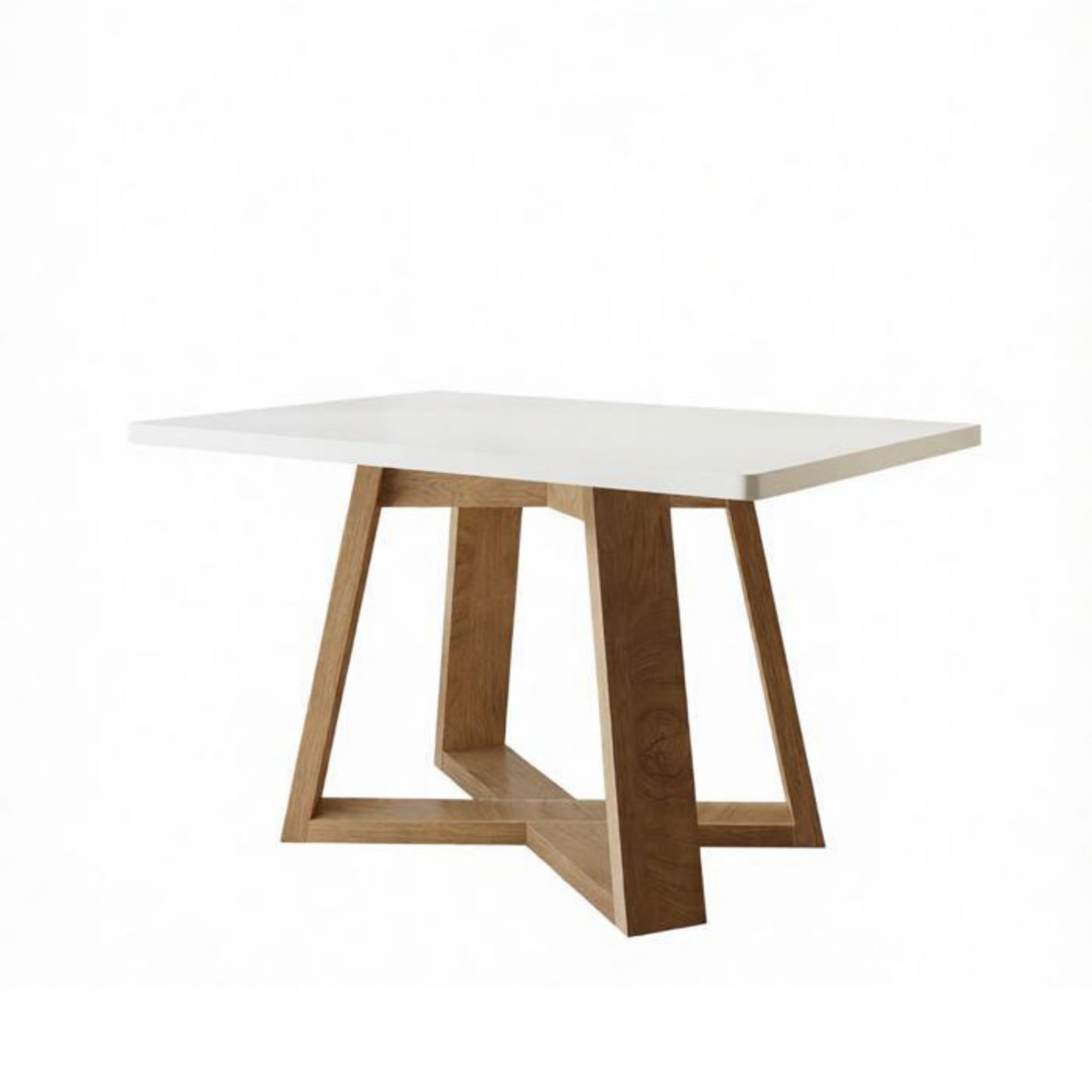 Modern 47 Inch Rectangular Dining Table, Kitchen Dinner Table Seats 4