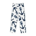 thumbnail image 5 of Balery Navy Blue Anchor print Men's Pajama Pants,Ultra Lightweight Pjs,Lounge Pant-XX-Large, 5 of 9
