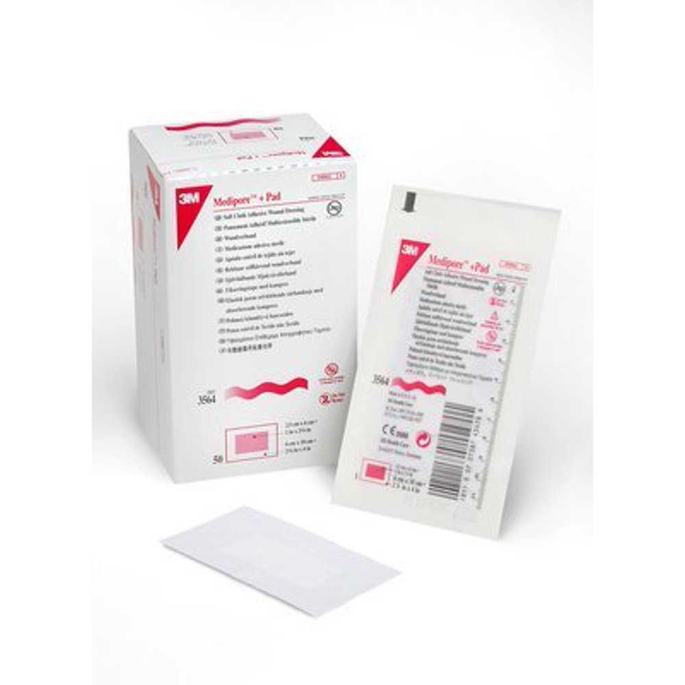 3M Healthcare Medipore Plus Pad Soft Cloth Adhesive Wound Dressing 2-3/ ...