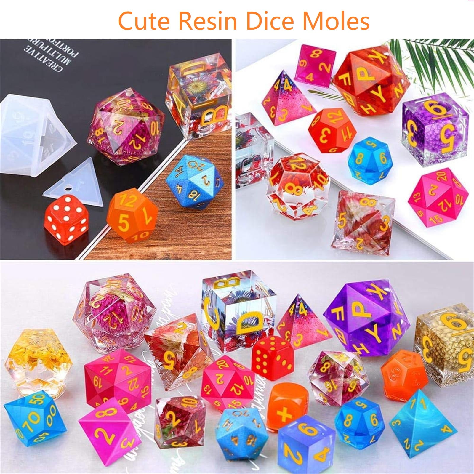 Polyhedral Dice Mold Set - 7 Pcs – Let's Resin