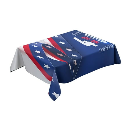 

Heiheiup Independence Day Table Cloth Coffee Table Table Cloth Holiday Decoration Cloth Cotton Linen Washable Tablecloth Rectangle