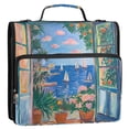 thumbnail image 5 of FORMRS Zipper Binder with Shoulder Strap 2-inch Ring 500 Sheet Capacity File Bag, Sea Window, 5 of 5