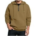 thumbnail image 3 of Paiwinds Men's Nylon Quarter Zip Hoodie, Lightweight & Breathable Long Sleeve Pullover for Summer, Fast-Drying Sportswear with Stretch for Outdoor Activities, 3 of 7