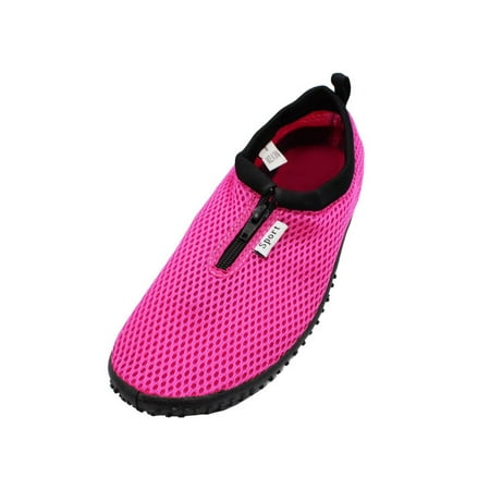 Womens Water Shoes Aqua Socks Zip Up Slip On Flexible Pool Beach Swim ...