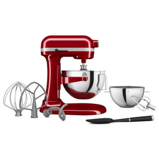 KITCHEN AID HAND MIXER Candy Apple Red with bag of attachments