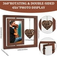 thumbnail image 2 of Loss of Dog Sympathy Gift Pet Memorial Gifts for Dogs Wooden 4"x6" Floating Photo Frame Rotating Picture Frame Bereavement Remembrance Customizable Displays 8x9 Inch Forever in My Heart, 2 of 9