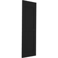 thumbnail image 3 of Ekena Millwork 18"W x 70"H Americraft Two Equal Flat Panel Exterior Real Wood Shutters (Per Pair), Black, 3 of 10