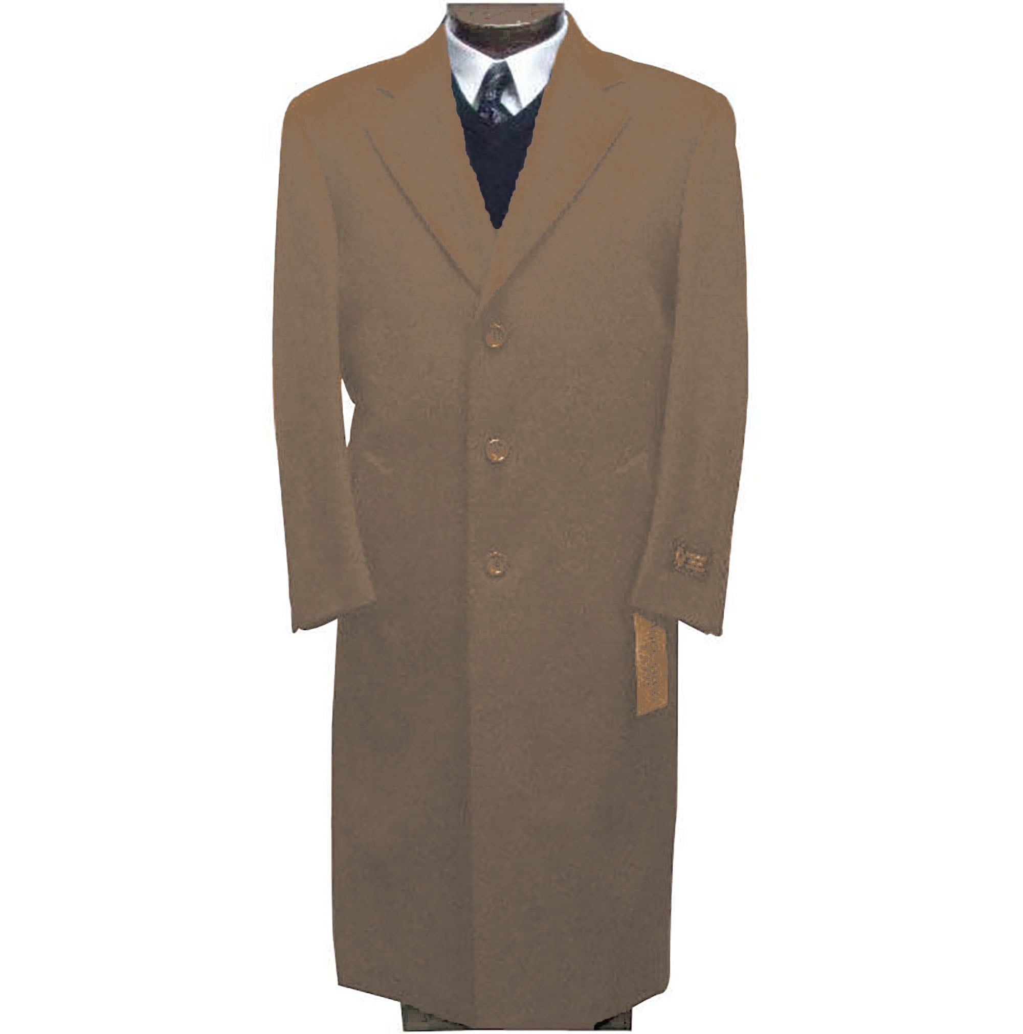 Suit USA - Mens Dress Coat Chocolate Brown Topcoat Overcoat 45inch ...