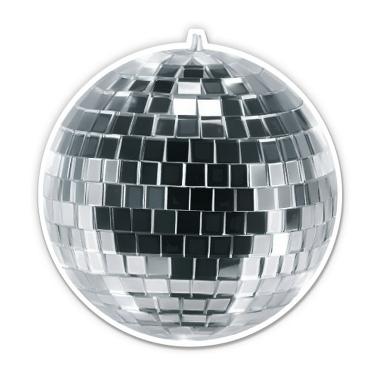 Disco Ball - 8 Vinyl Sticker - For Car Laptop I-Pad - Waterproof Decal 
