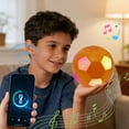 thumbnail image 4 of Portable Bluetooth speaker, 2026 soccer ball shaped speaker, supports Bluetooth 5.3, LED lights, XIP6 waterproof, TWS pairing, suitable for outdoor, home, travel, and gift giving scenarios., 4 of 6