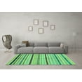 thumbnail image 3 of Ahgly Company Indoor Rectangle Abstract Turquoise Blue Modern Area Rugs, 3' x 5', 3 of 4