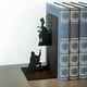 thumbnail image 2 of C Sujetalibros con Figura Hierro Soporte para Libros Lectura Tapones para Extremos Libros Antideslizantes Retro para Estantes Decoración de Escritorio para el Hogar y la Oficina, 2 of 5