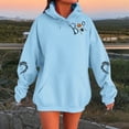 thumbnail image 2 of Tisuna Halloween Hoodie For Women Soft Graphic Print Hooded Tops Ladies Long Sleeve Festival Theme Party Fall Hoody Size L, 2 of 4