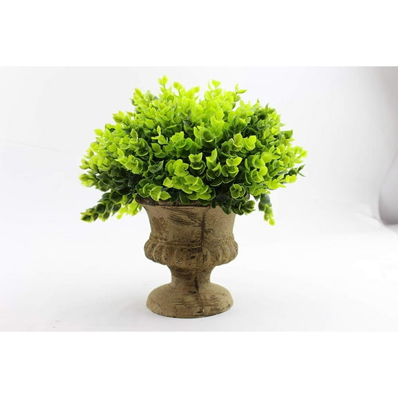 9" Artificial Plant Faux Greenery in Elegant and European Style Pot Bonsai Decoration Indoor Outdoor Living Room Bathroom Decoration 生け花を習うGreat Instagram Photography Background…