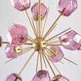thumbnail image 3 of Longree Modern 12-Light Nordic Blown Glass and Metal Sputnik Chandelier, 3 of 11