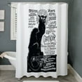 thumbnail image 3 of CafePress - Chat Noir Cat - Unique Fabric Shower Curtain 70" x 72", 3 of 3