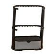thumbnail image 3 of Organizador de joyas Salvador de 3 niveles con cajón de almacenamiento Negro, 3 of 9