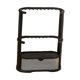 thumbnail image 2 of Organizador de joyas de 3 niveles con cajón, almacenamiento sencillo Negro, 2 of 9