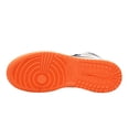 thumbnail image 6 of Nike Unisex Jordan Air 1 High Retro (GS) Sneaker, Kids, White/Electro Orange/Black, 4Y M US, 6 of 8