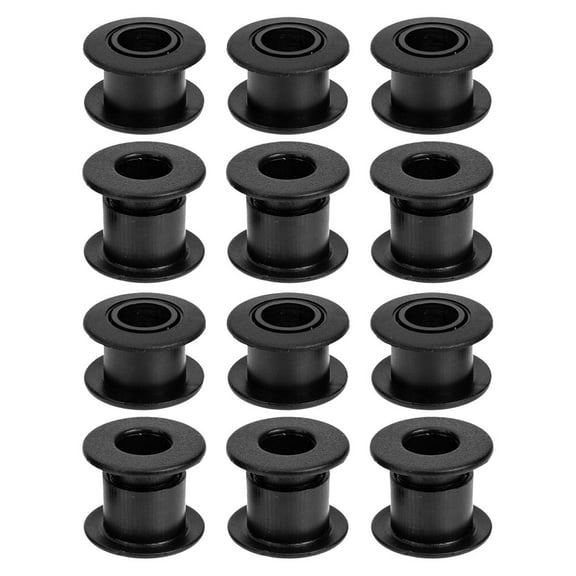 Hemoton 6 Pairs Table Foosball Bushings Black Football Bearing Rods Foosball Replacement Parts for Standard Foosball Tables