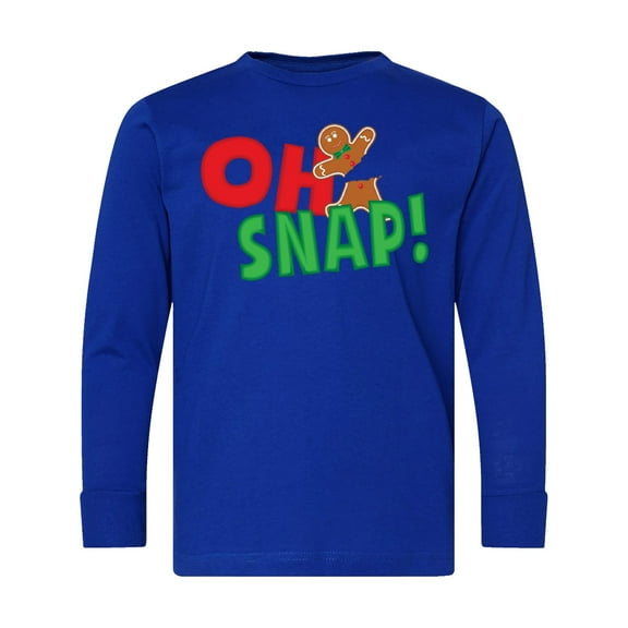 Inktastic Oh Snap Long Sleeve Youth T-Shirt