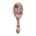 thumbnail image 3 of YAZAOO Soft Hair Brush Hair Comb Detangler Tea Set with Pink Roses Smoothing Hair Care Beauty Gift, 3 of 7