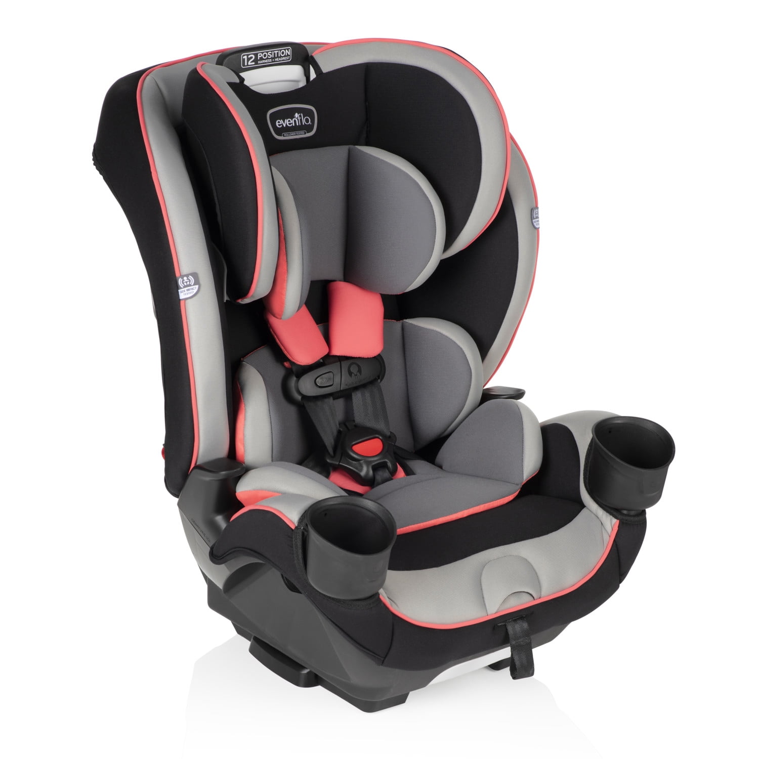 Evenflo EveryKid 3-in-1 Convertible Car Seat, Maya Coral, Infant - 12 years