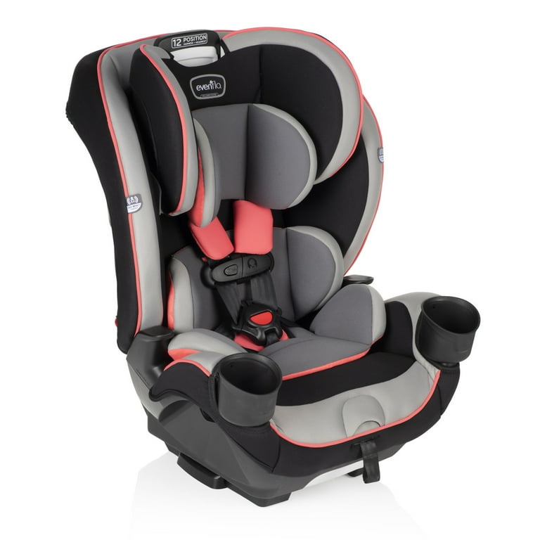 Evenflo EveryKid 3 in 1 Convertible Car Seat Maya Coral Infant 12 years