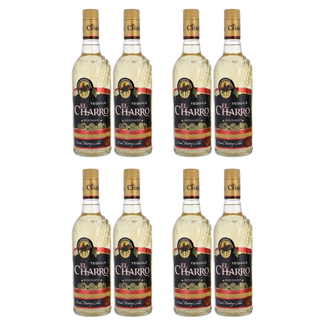 Pack de 4 Tequila El Charro Reposado Dos Botellas 750 ml