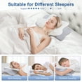 FAIORD Cervical Pillow for Neck Pain Relief,Contour Memory Foam