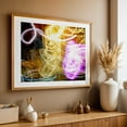 thumbnail image 4 of Funky Fresh Light Streaks - Queens New York Photography Abstract Modern Art Psychedelic Surrealism Geometric Neon Sign Nightlife Oak Framed Wall Art Print 5 x 7 inches, 4 of 6