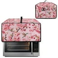 thumbnail image 2 of ZIATUBLES Convection Toaster Oven Cover Dust-proof Appliance Cover Case for Kitchen Medium Size Protector Storage Bag with Side Pocket, 20.5" x 16.5" x 10", Hummingbird Peach Blossom, 2 of 8