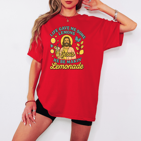 Life Gave Me Lemons But Jesus Makes Lemonade T-Shirt – Christian Faith Tee for Men & Women
